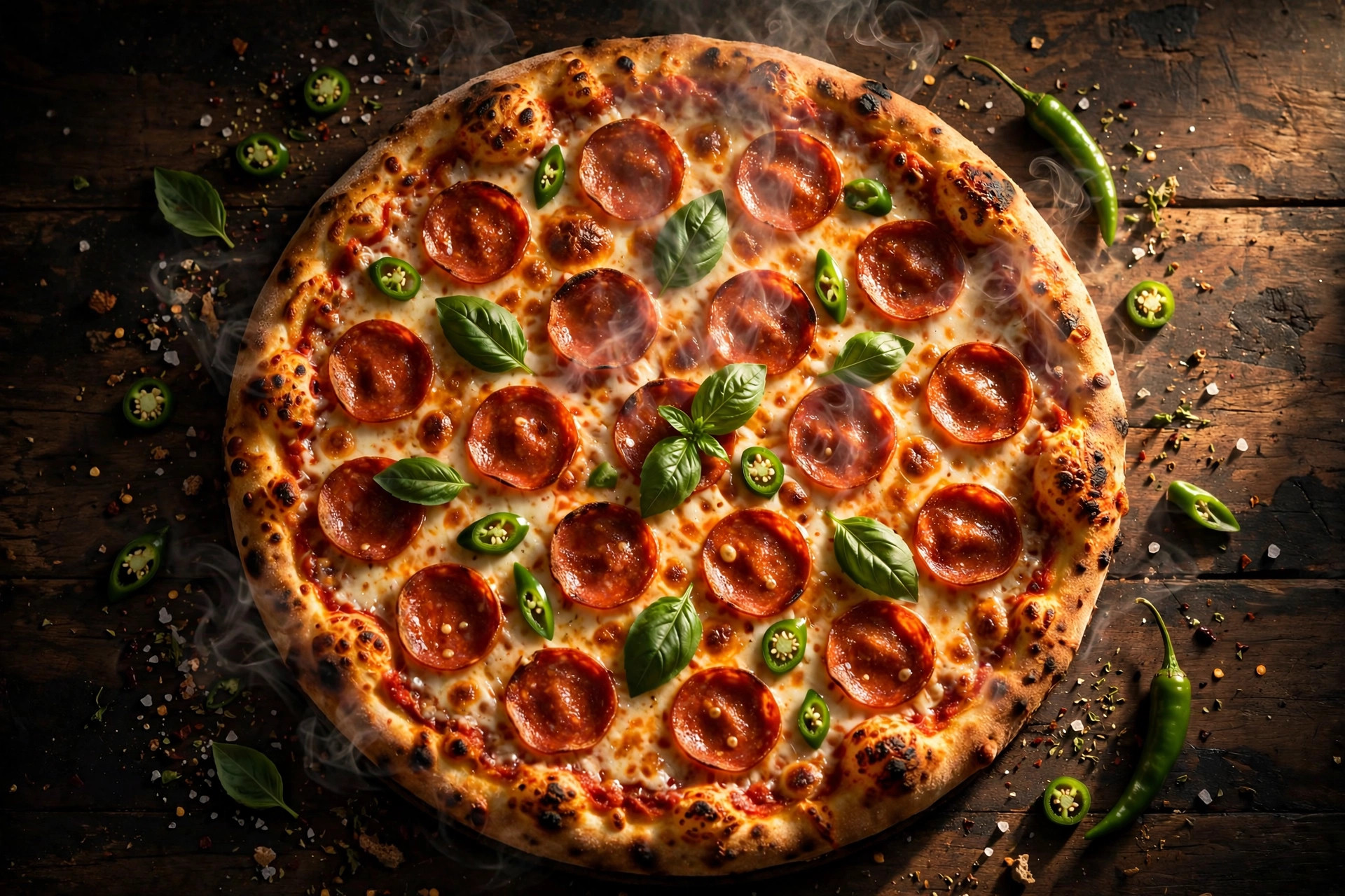 Signature artisan pizza